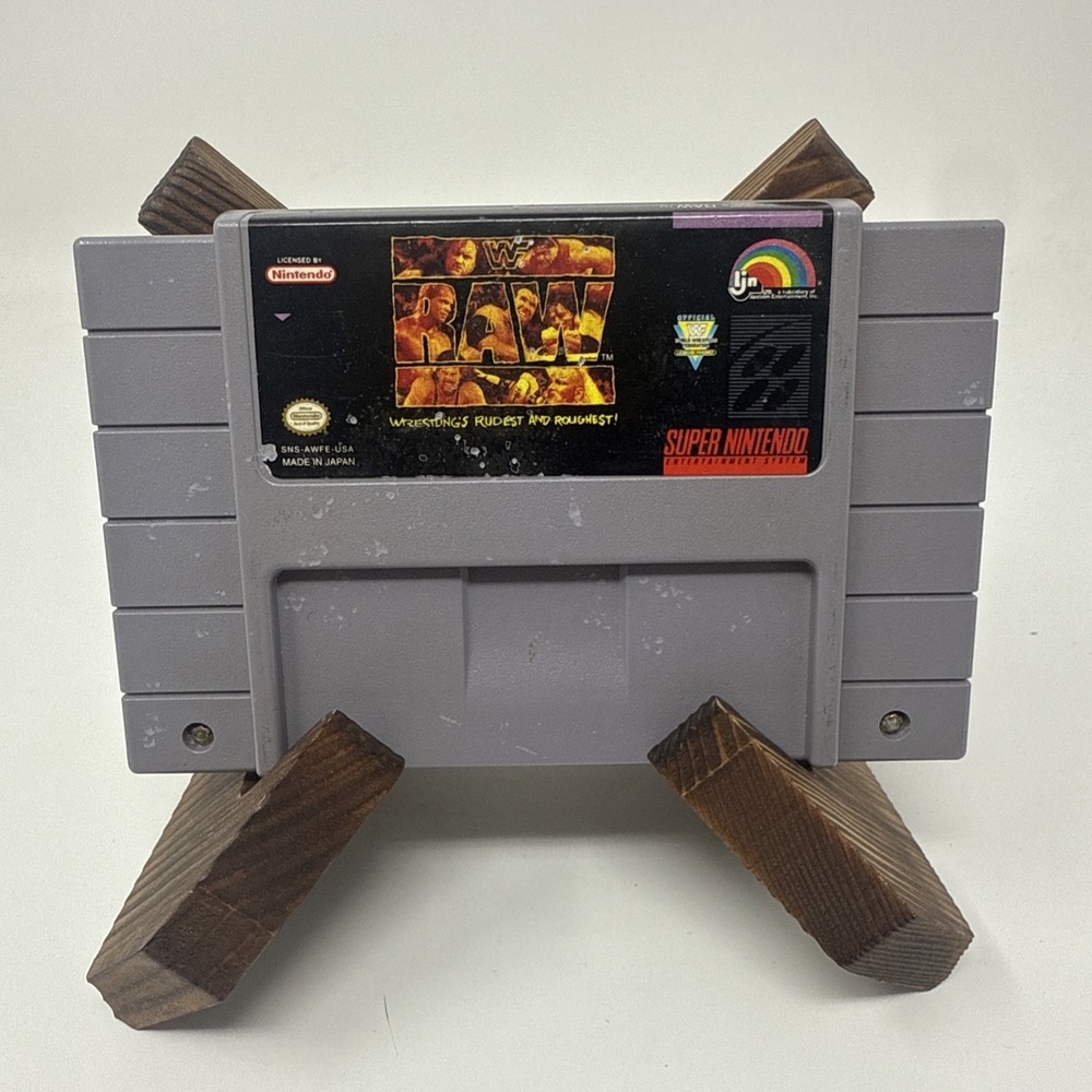 WWF Raw SNES TESTED Authentic Super‎ Nintendo Cart Only